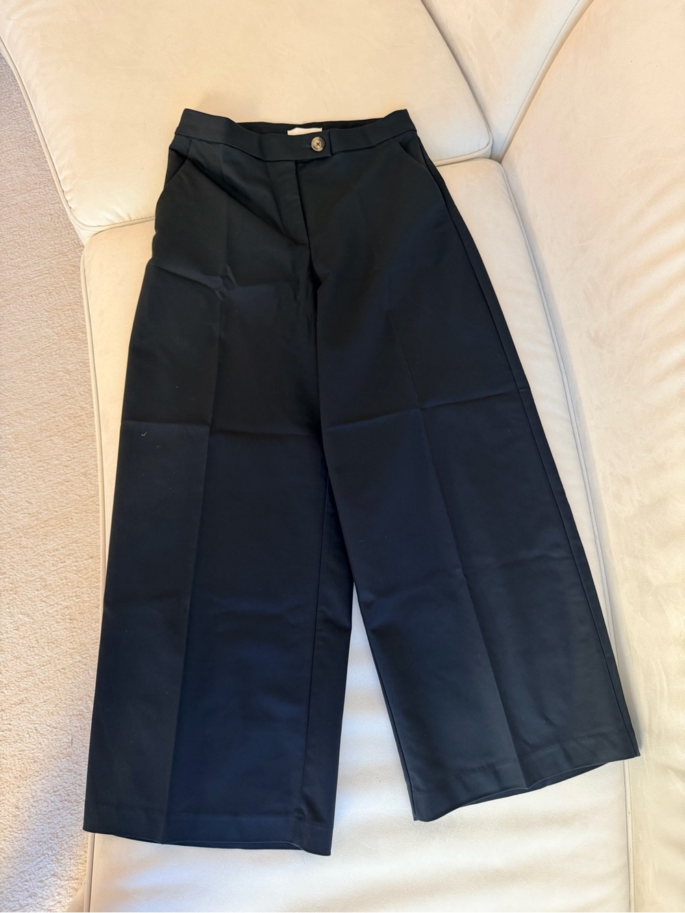 H&M Black Wide-Leg Trousers